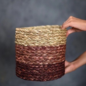 Crafted Home Seagrass Decorative <b>Basket</b> Handmade <b>Storage</b> <b>Basket</b> Wholesale eco-friendly Made in Vietnam - Product Image 3