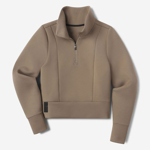 Pull à col roulé mi-zippé en maille, sweat à capuche d'hiver personnalisé à manches longues pour homme, vêtements de créateur unisexe - Product Image 2