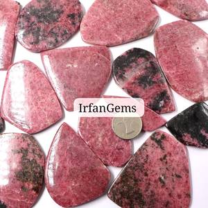 Lote al por Mayor de Rodonita Natural 100% en Rodajas de Diferentes Formas, Cristal de Rodonita Fina para Joyería, Piedra Preciosa Suelta - Product Image 6