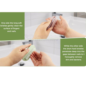 High Performance Nail Cleaning <b>Brush</b> Premium Nail Cleaning <b>Brush</b> Fine Soft Bristles With Comfortable Grip And <b>Smooth</b> Finish - Product Image 6