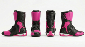 Botas de Motociclismo Impermeables de Último Diseño, Estilo Urbano, Todoterreno, con Logotipo Personalizado, Transpirables, de Cuero - Product Image 4