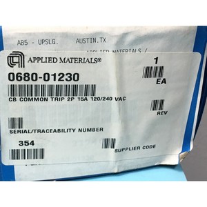 AMAT 0680-01230 CB COMMON TRIP 2P 15A 120/240 VAC - Equipo y Piezas de Semiconductores de Confianza de Marca Global - Product Image 4