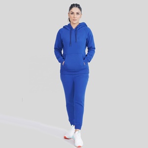 ชุดวอร์มผู้หญิงแบบสวมใส่สบาย 2 ชิ้น เสื้อฮู้ดแขนยาวคุณภาพสูง กางเกงวอร์มผ้าฟลีซ ระบายอากาศได้ดี เป็นมิตรกับสิ่งแวดล้อม เหมาะสำหรับฤดูหนาว - Product Image 4