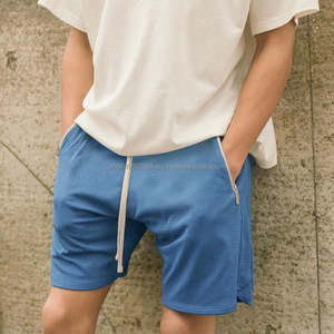 Short en maille avec poches zippées de haute qualité pour hommes Short de sport de gymnastique d'été Short en maille vierge respirant pour hommes - Product Image 3