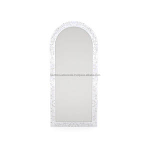 Espejo de pared con incrustaciones de hueso de lujo moderno, diseño Art Deco bellamente elaborado para reflejar su estilo elegante - Product Image 1