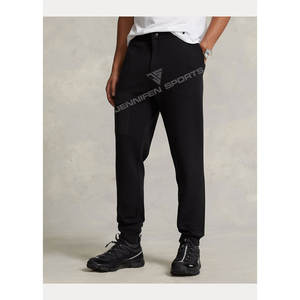 Ensemble de survêtement en molleton de coton noir pour homme, coupe oversize, avec cordon de serrage, logo personnalisé, haute qualité, idéal pour l'hiver, vente en gros - Product Image 5