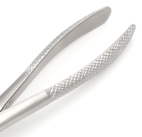 Pince d'extraction Routurier à mâchoires coudées, instrument d'exodontie dentaire en acier inoxydable chirurgical