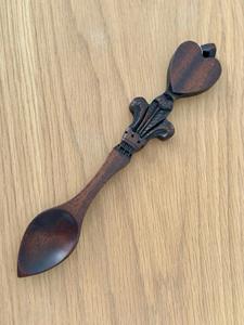 Cuillère à thé en bois naturel réutilisable, cuillère à café et à sucre, ustensile de cuisine de qualité alimentaire pour un usage domestique - Product Image 5