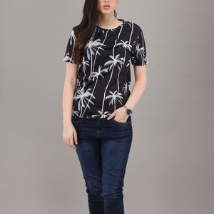 T-shirt de sublimation pour femme, dernière mode, fabrication d'impression, matériau le plus demandé, best-seller - Product Image 1