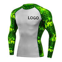 Ensemble de shorts et rashguard personnalisés de haute qualité, respirants, pour hommes adultes, BJJ MMA, sublimation, rashguards personnalisés