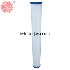 ไส้กรองน้ำแบบจีบโพลีเอสเตอร์ PE สีน้ำเงินขนาดใหญ่ - Product Image 2