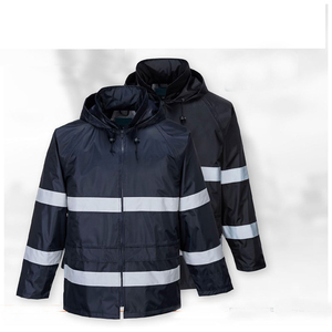 <b>Mens</b> <b>Reflective</b> Waterproof Safety <b>Jacket</b> High Visibility Workwear for Construction Outdoor Labor Tasks - Product Image 4