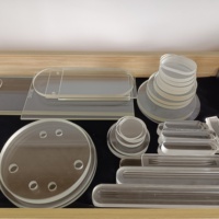 Plaque de verre borosilicaté ronde personnalisée verre optique résistant à la chaleur