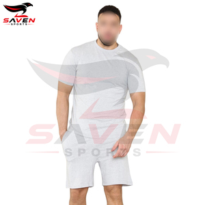 2026 Best Sale Night Wear Solid Color O Neck <b>Top</b> Seller Breathable Best Fabric <b>Men</b> Outer Wear Summer <b>Short</b> Shirt <b>Sets</b> - Product Image 5