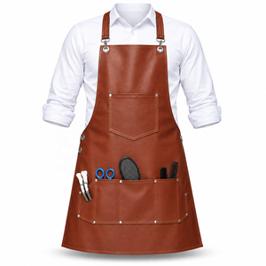 Delantal de Cuero sin Mangas Flamia & Jabz, Ecológico y Moderno, Clásico y Duradero con Bolsillos para Artículos de Limpieza - Product Image 1