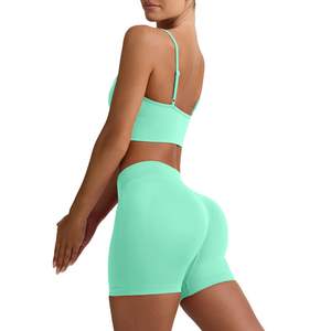 Conjunto Deportivo Seamless para Mujer al por Mayor: Sujetador Deportivo y Shorts de Cintura Alta para Fitness, Yoga y Entrenamiento - Ropa Deportiva Elástica - Product Image 5