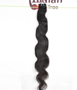 Cabello Humano Natural Negro Ondulado sin Procesar, con Cutícula Alineada, Doble Trama a Máquina, Paquete al por Mayor, Barato, de Fabricantes Indios - Product Image 3