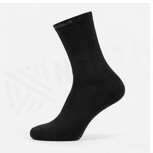 North Approach Crew <b>Socks</b> Black Breathable Running <b>Socks</b> for Adults Summer Season - Product Image 3