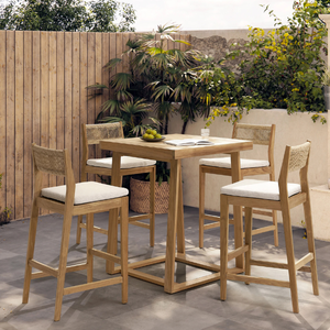 Ensemble de mobilier de jardin extérieur personnalisé en bois massif pour restaurants, hôtels, patios, cafés et espaces de villégiature - Product Image 5