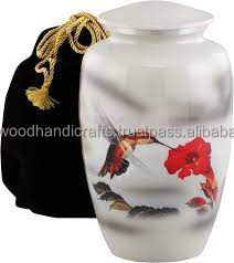 Urnes de crémation décoratives en laiton pour cendres adultes Urnes faites à la main pour hommes et femmes Urnes décoratives Urnes funéraires - Product Image 1