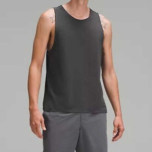 Débardeur sans manches noir en tricot pour homme Hawk Eye Sports, col rond, décontracté, respirant, couleur unie, polyester, pour entraînement, gym, fitness - Product Image 3
