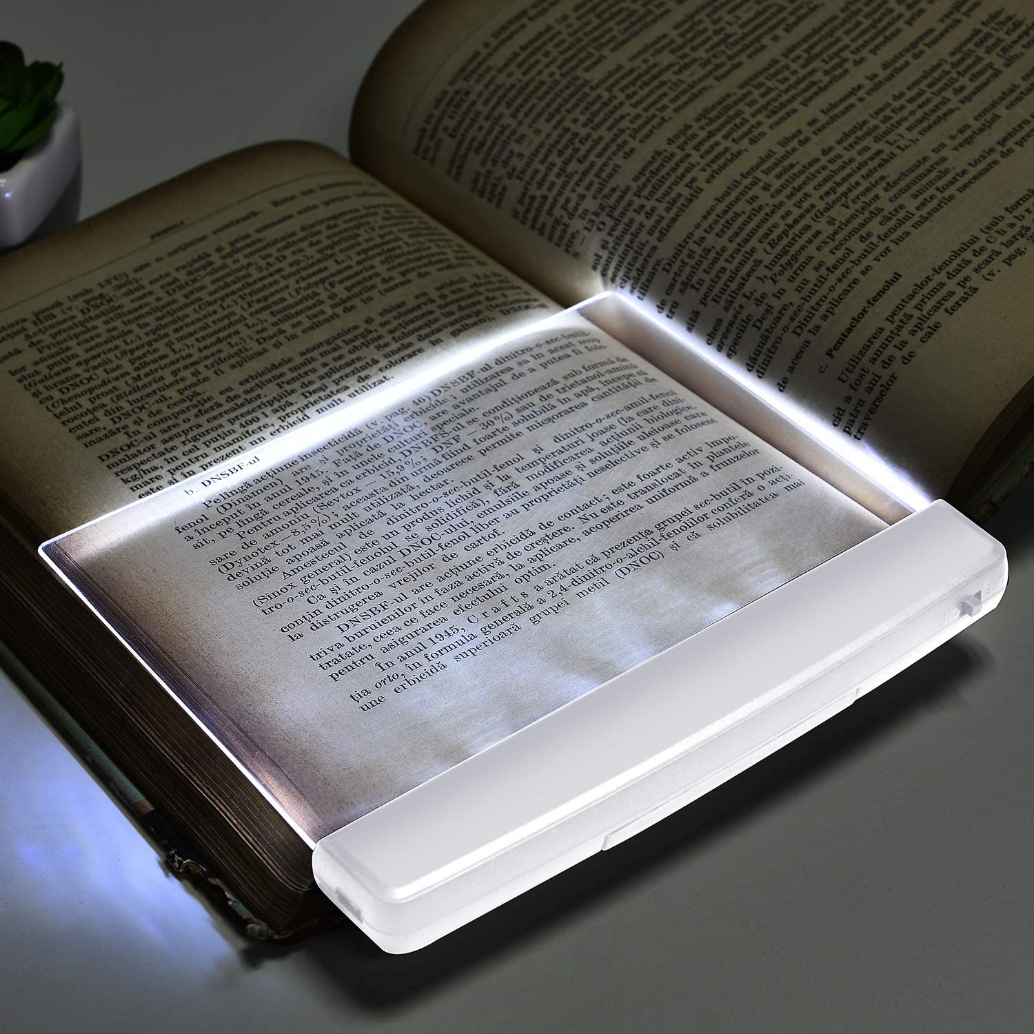 Оптовая продажа, портативный складной плоский свет для чтения Lumino, для спальни
