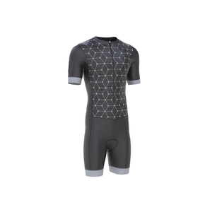 Combinaison de triathlon réversible à manches longues pour homme, taille plus, respirante, à compression, séchage rapide, pour la compétition de triathlon - Product Image 2