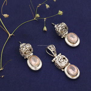 ขายดี925แฮนด์เมดพรีเมี่ยมผู้หญิงเงินสเตอร์ลิงเครื่องประดับดีอัญมณีธรรมชาติต่างหูจี้เสน่ห์ทันสมัย - Product Image 6