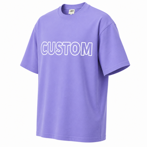 Camiseta de Algodón Oversize para Hombre al por Mayor, 230 g/m², Gruesa, Transpirable, Suave, con Estampado Gráfico, Ajuste Relajado, Uso Diario Casual, Logotipo Personalizado - Product Image 5
