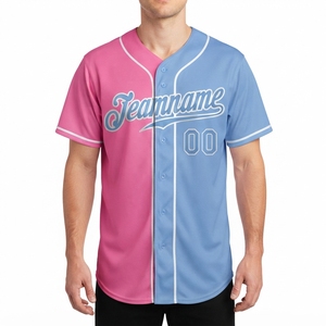 Camiseta de Béisbol Personalizada para Hombre, Manga Corta, Cierre de Botones, Negra, Gris, Roja, Nombre del Equipo 00, Sublimada, Poliéster, Ropa Deportiva, Corte Regular - Product Image 6