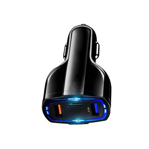 Ricarica rapida a 3 porte 3.0 caricabatterie per auto ad alta velocità per dispositivo Mobile di ricarica nel veicolo - Product Image 2