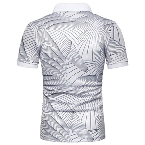 Polo imprimé tendance avec logo personnalisé, dernier design, pour hommes, fabriqué avec les meilleurs matériaux, prix d'usine, t-shirts pour hommes - Product Image 4