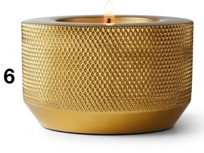 METAL WAVE Royal <b>Touch</b> Elegant Cylindrical Metal Plated Handmade Durable Matte Customizable Tea <b>Light</b> Candle Holder Home - Product Image 5