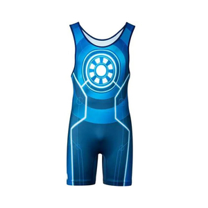 ชุดยูนิฟอร์มคลับลดราคาพิเศษ พิมพ์ลายเต็มตัว ชุดออกกำลังกายสำหรับผู้ใหญ่และเยาวชน ชุดรัดกล้ามเนื้อ ฟรีสไตล์ MMA ชุดซิงเกิลสำหรับมวยปล้ำ - Product Image 5