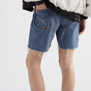 Shorts de Mezclilla Azul Clásico para Hombre, Tela Elástica Ligera, Ropa Casual de Verano, Cómodos para Uso Diario - Product Image 2