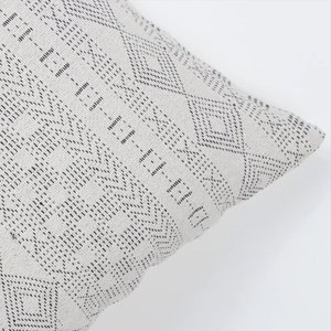 Housse de coussin carrée tissée à la main, texture bohème ivoire et rose, pour canapé, décoration intérieure, à prix avantageux - Product Image 4