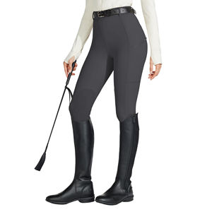 Jodhpurs et pantalons d'équitation pour femmes, coupe classique, avec protections aux genoux, pour équitation et entraînement, idéaux pour les cavalières de petite taille. - Product Image 1