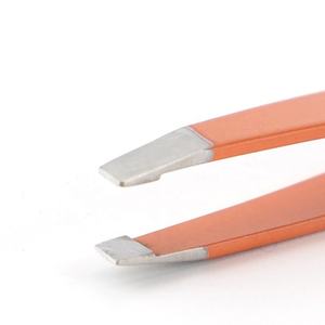 Pinzas para Depilar Cejas de Acero Inoxidable con Logotipo Personalizado, Bajo MOQ, Marca Privada, Pinzas Inclinadas para Cejas y Pestañas ANAAIF - Product Image 5