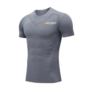 Camiseta Deportiva para Hombre, Absorbente de Humedad, Transpirable, de Secado Rápido, para Running, Baloncesto, Tejido Sólido - Product Image 3