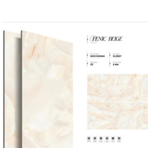 Carreaux de porcelaine super blancs brillants, dimensions 800x1600, 1200x1800, 750x1500 mm, grandes dalles de qualité supérieure pour la conception de maisons modernes - Product Image 1