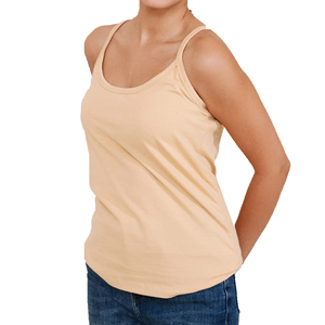 Débardeur Sport Décontracté Femme Grande Taille en Coton/Spandex Tricoté, Col U, Sans Manches, Séchage Rapide, Respirant, Écologique pour l'Été - Product Image 1
