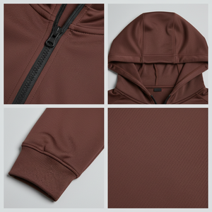 Sudadera con capucha para hombre con cremallera, logotipo personalizado, fabricante de ropa deportiva. - Product Image 6