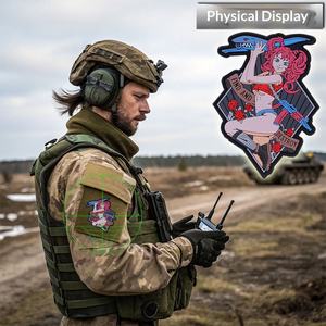 Custom Soft PVC Rubber <b>Patch</b> Raised Embossed Logo Badge for Clothing Hats <b>Backpacks</b> Uniform Tactical Gear Wholesale Factory - Product Image 5