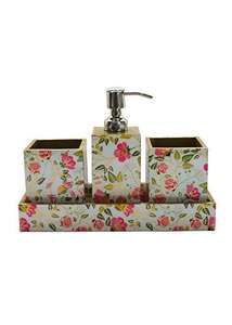 Juego de baño de MDF con acabado esmaltado, precio directo de fábrica, juego de tocador de lujo para decoración del hogar, juego de baño estilo Farhouse al mejor precio - Product Image 3