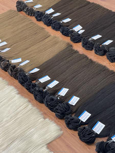 Venta al por mayor Extensiones de Cabello Natural Liso Remy Trama Atada a Mano Cutícula Alineada Paquetes de Cabello Humano Vietnamita - Product Image 3