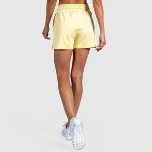 Shorts de sport pour femmes, taille mi-haute, respirants, coupe ample, imperméables, séchage rapide, écologiques, 100% coton, pour la course - Product Image 3