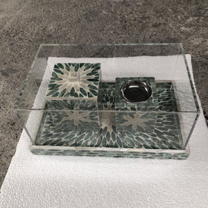 Juego de bandejas con cubierta acrílica para caja madre de perlas, nuevo diseño de alta calidad, hecho en Vietnam - Product Image 1