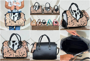 Aryan Exports Latest Design 2026 HandTooled Genuine Leather Duffel Speedy Bag New Gym Sport Travel Women Luggage Weekend Handbag - Product Image 3