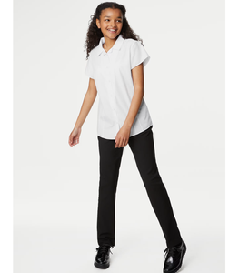 Blusa Escolar Unisex al por Mayor con Revestimiento Fácil de Planchar, Tela Transpirable de 115GSM, Uniforme Escolar para Estudiantes de 2 a 16 Años, Botones Reforzados, OEM - Product Image 4