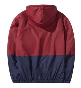 Veste coupe-vent pour homme sur mesure OEM, respirante, en nylon, avec capuche, design patchwork, imperméable, grande taille, saison hivernale - Product Image 2